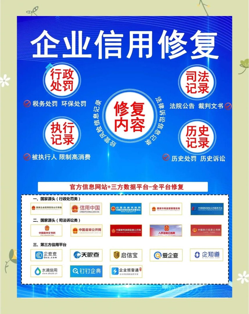 企业信用修复